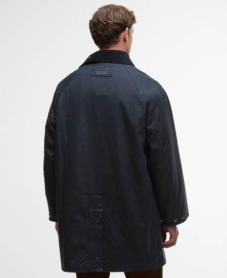 Country Waxed Mac Navy