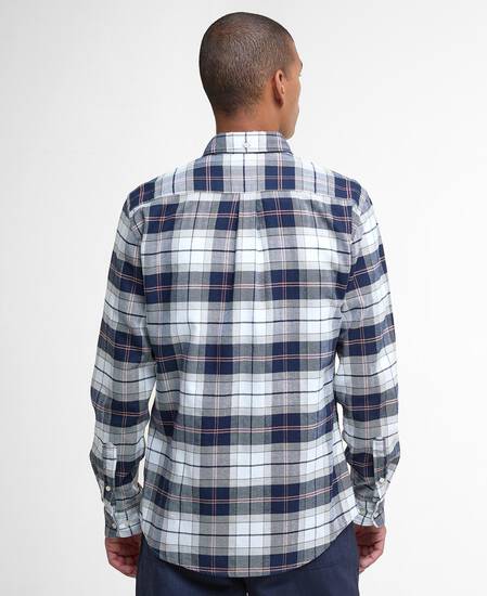Kyeloch Tailored Long-Sleeved Shirt Riverstone Tartan