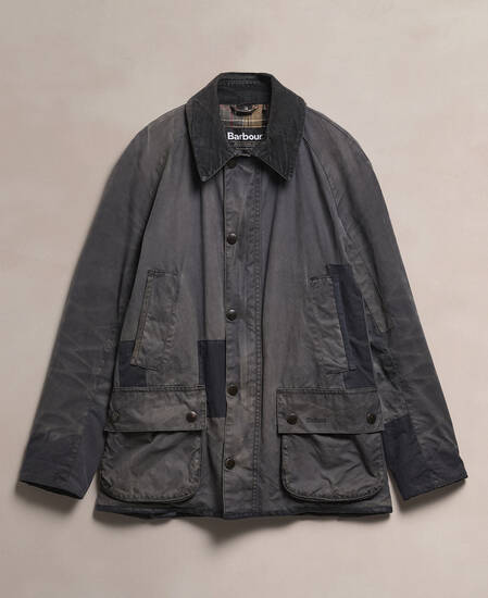 Barbour Re-Loved Men's Ashby Waxed Jacket - Size S Navy