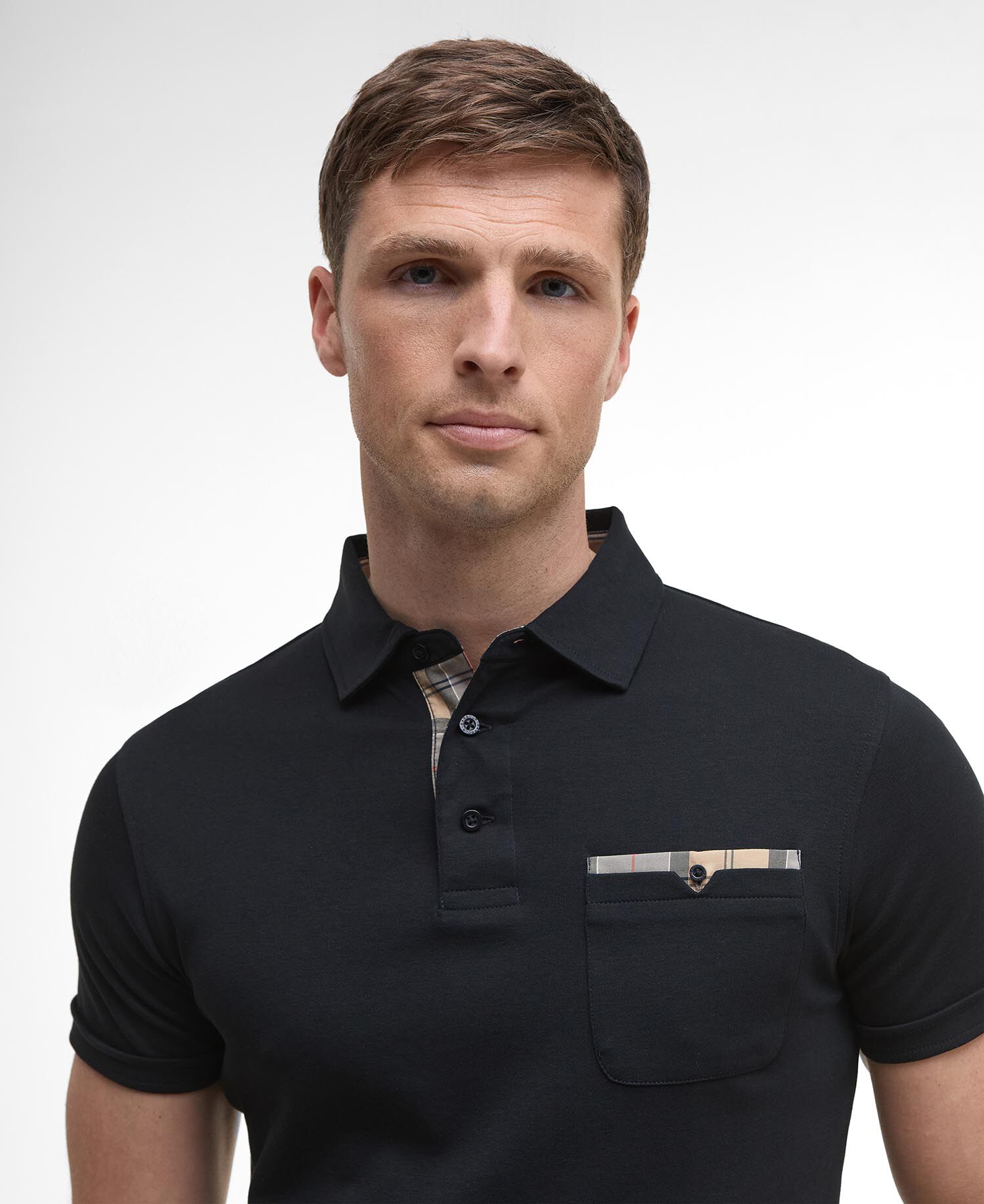 Corpatch Tailored Short-Sleeved Polo Shirt Black
