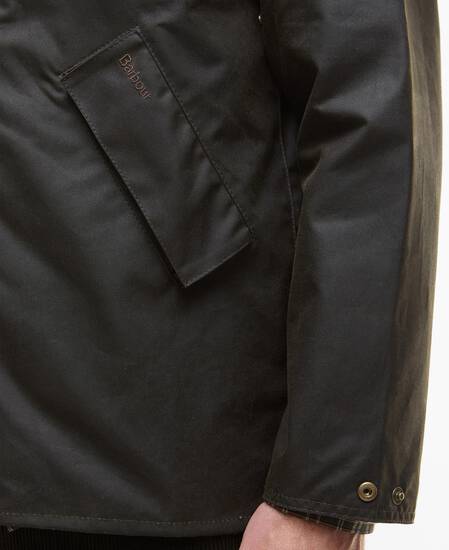 Harker Waxed Jacket Olive
