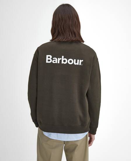 Brushed Nicholas Oversized Crew Neck Jumper Sage