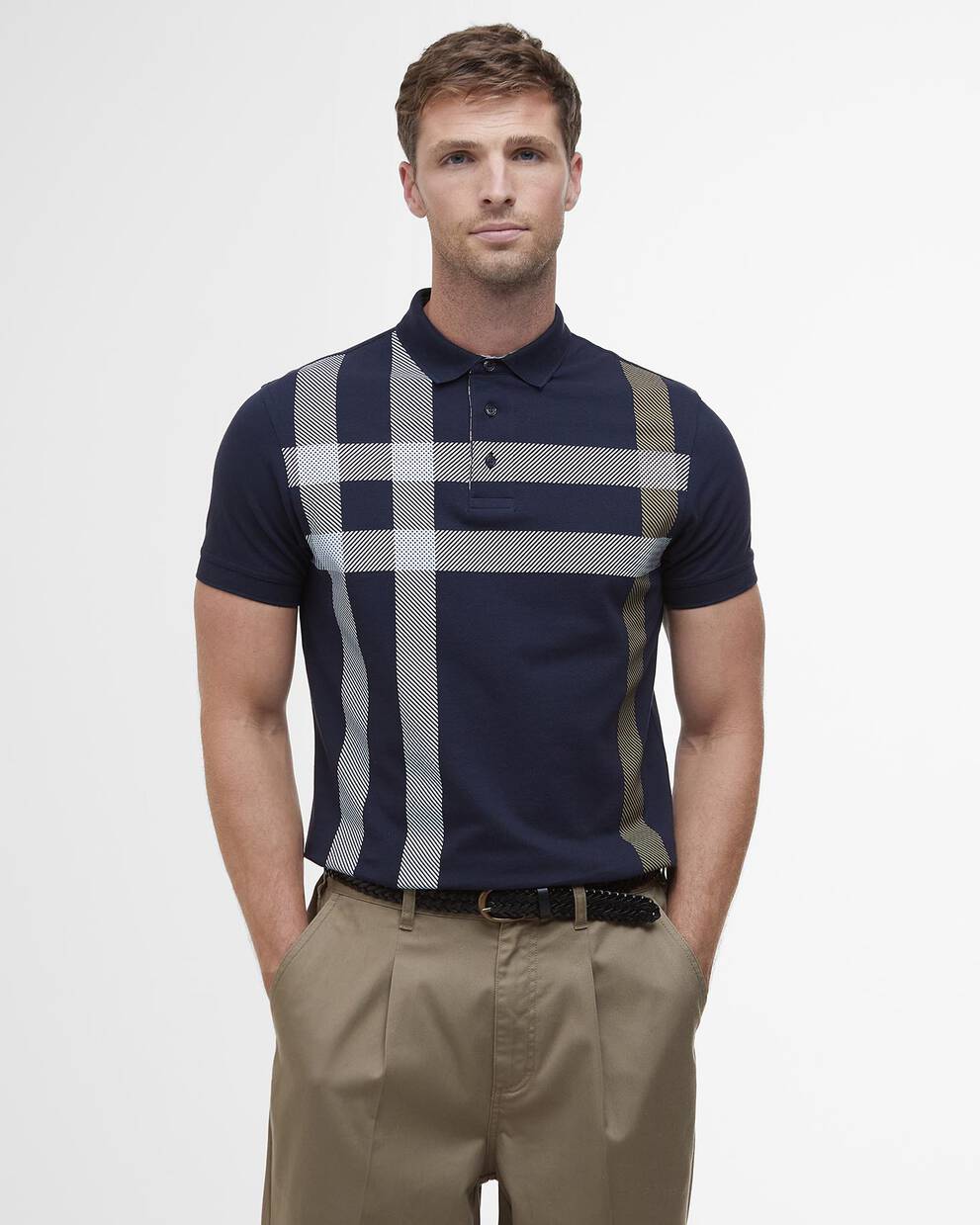 Blaine Tartan Short-Sleeved Polo Shirt