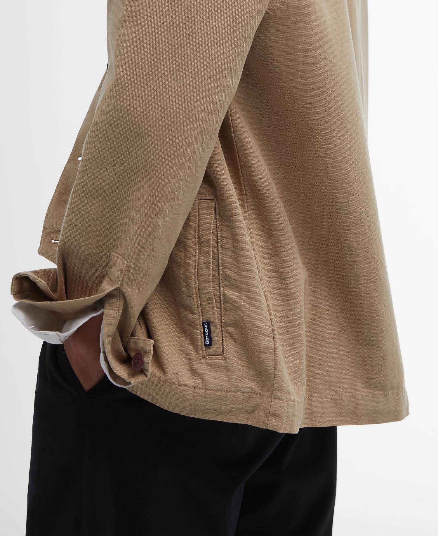 Washed Cotton Overshirt Washed Stone image number 5