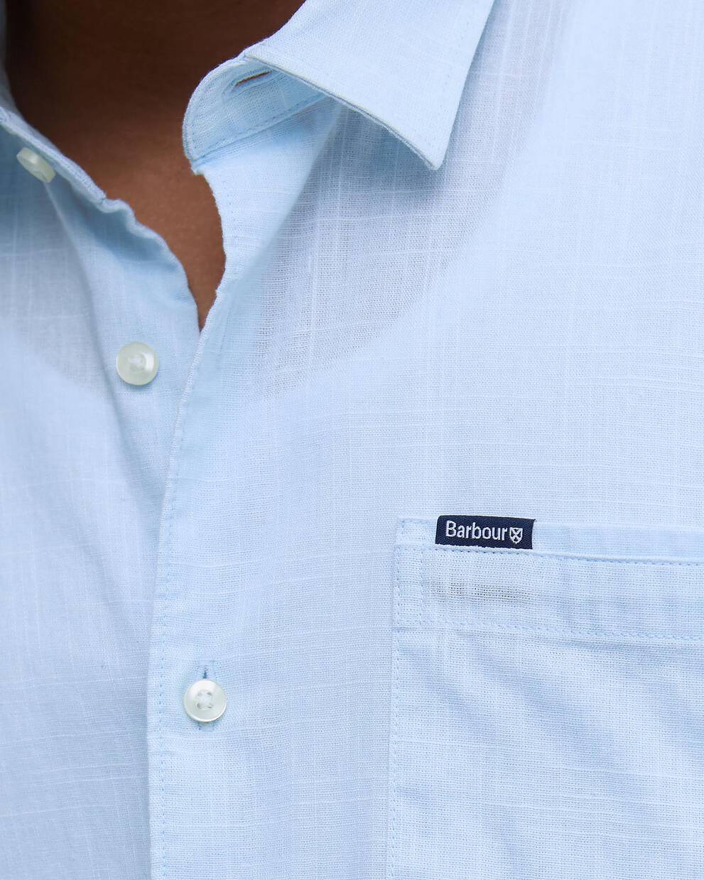 Pigment Dye Slub Short-Sleeved Shirt