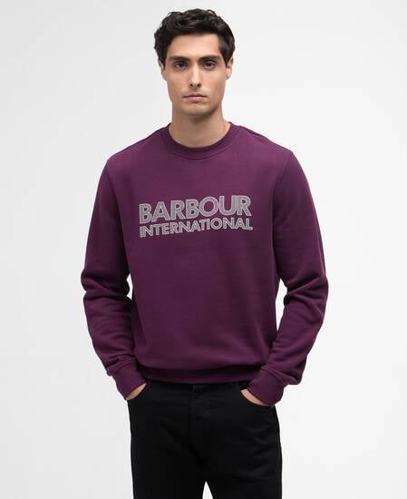 Essential Graphic Crew Sweatshirt Potent Merlot