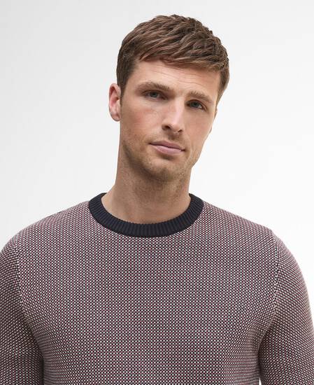Wells Crew Neck Jumper Navy
