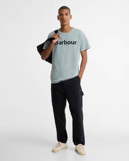 Washington Overdyed Logo Tailored T-Shirt Dusty Slate