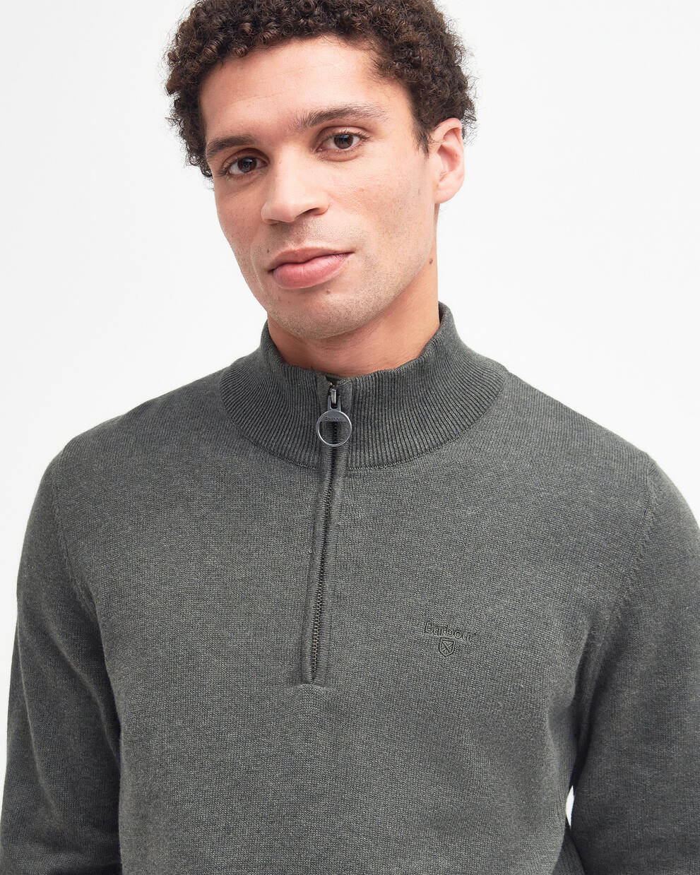 Cotton Half-Zip Jumper