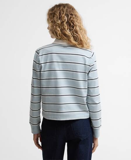 Langarmshirt Ashwell Striped Rugby Celestial Blue Stripe