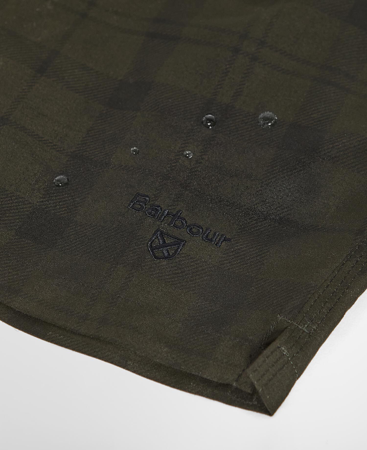 Water Reactive Tartan Swim Short Olive
