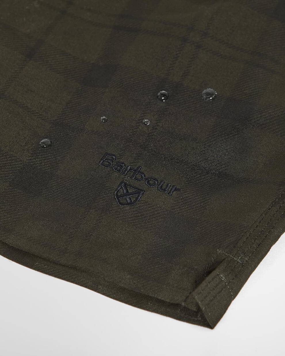 Water Reactive Tartan Swim Short Olive