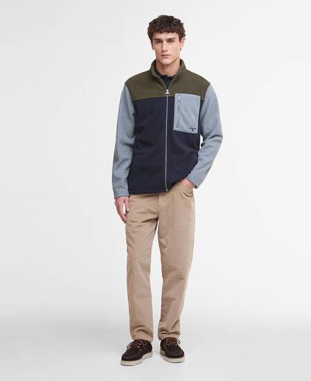 Colour Block Fleece Navy