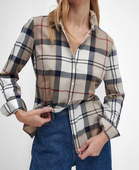 Bredon Regular Long-Sleeved Shirt Hessian Tartan