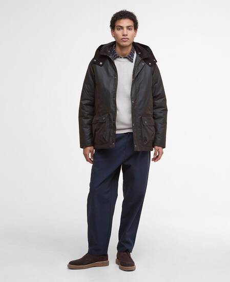Modern Beaufort Waxed Jacket Dark Brown/Midnight Oak