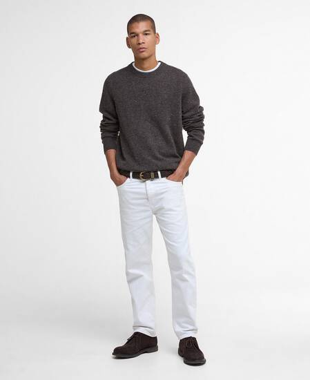 Tainsbury Crew Neck Jumper Dark Oak