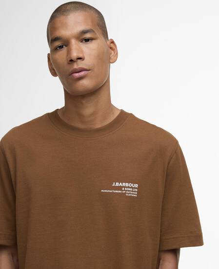 Parkend Photographic Relaxed T-Shirt Umber