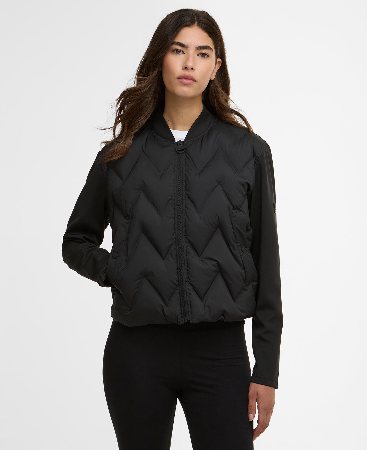 Prism Quilted Sweatshirt Black
