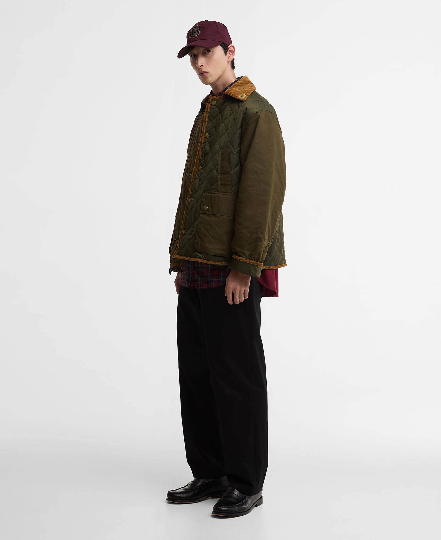 Barbour x Feng Chen Wang Fendale Quilted Jacket Olive image number 3