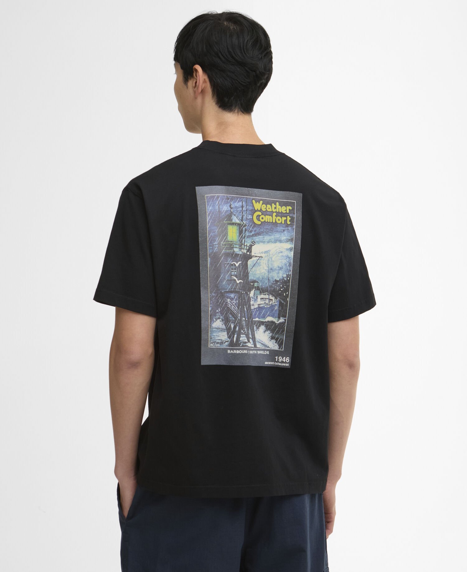 T-Shirt 1946 Graphic OS Black