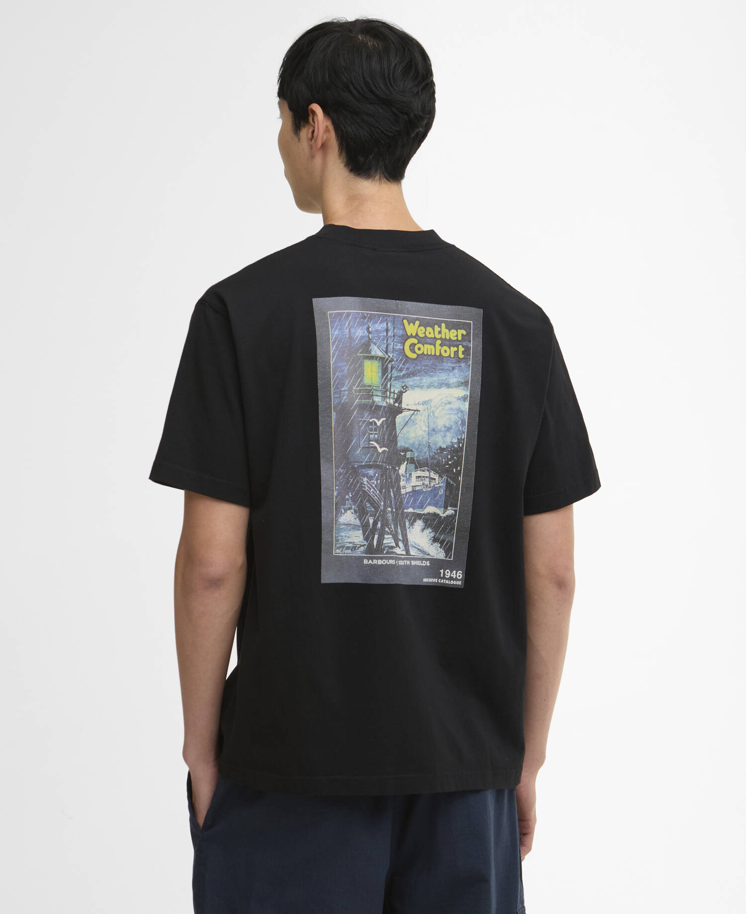 T-Shirt 1946 Graphic OS Black image number 2