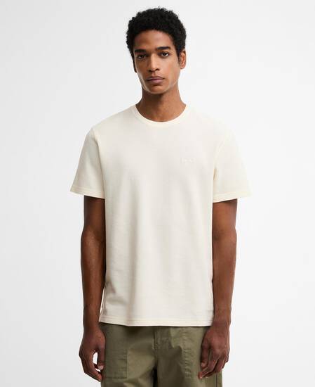 Lingdale Textured Tailored T-Shirt Whisper White