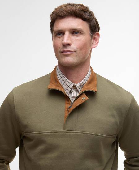 Haddon Half-Zip Sweatshirt Olive