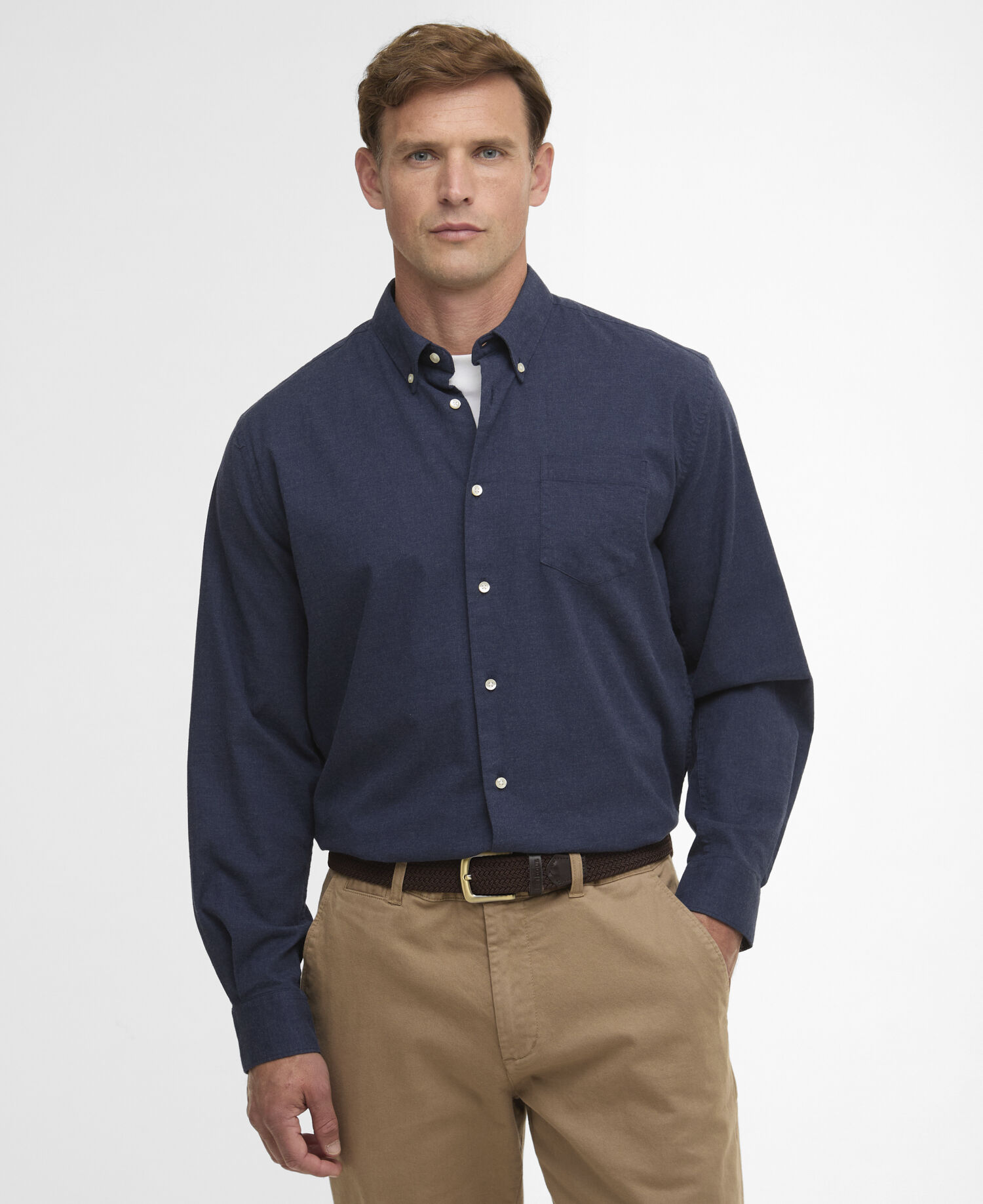 Hemd Aukside Regular Navy Marl