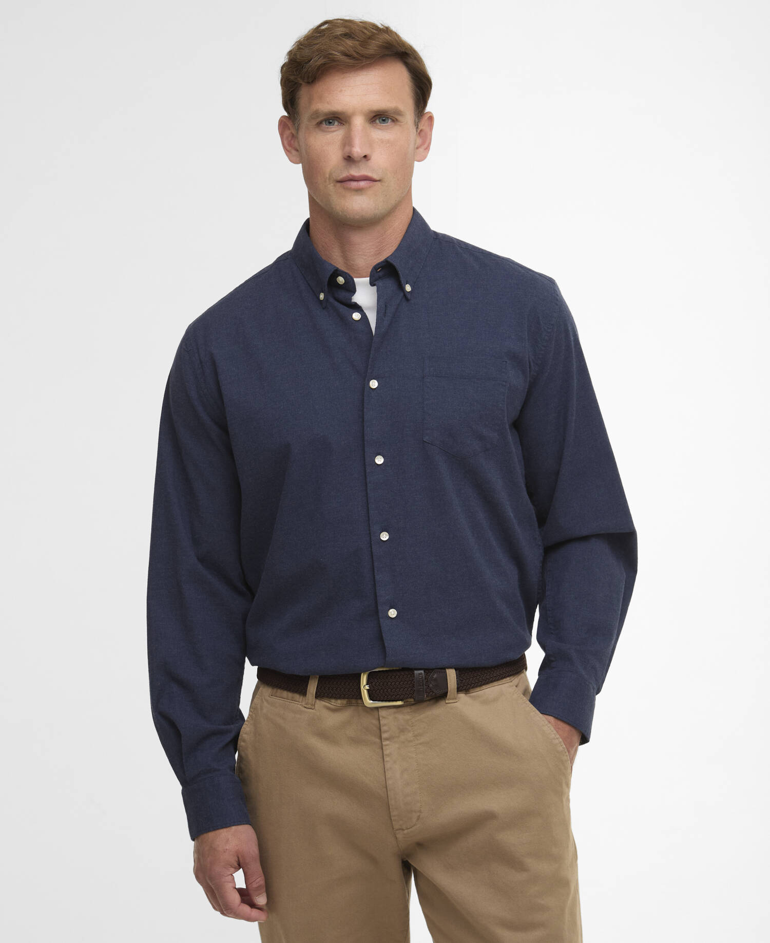 Hemd Aukside Regular Navy Marl image number 0