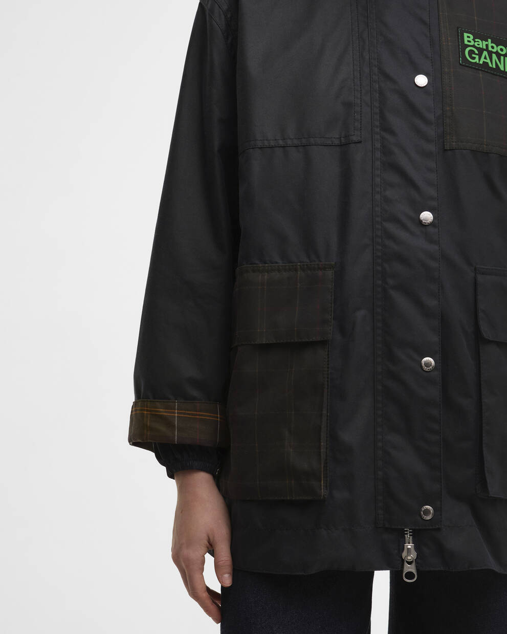 Barbour x GANNI Waxed Duffle Coat