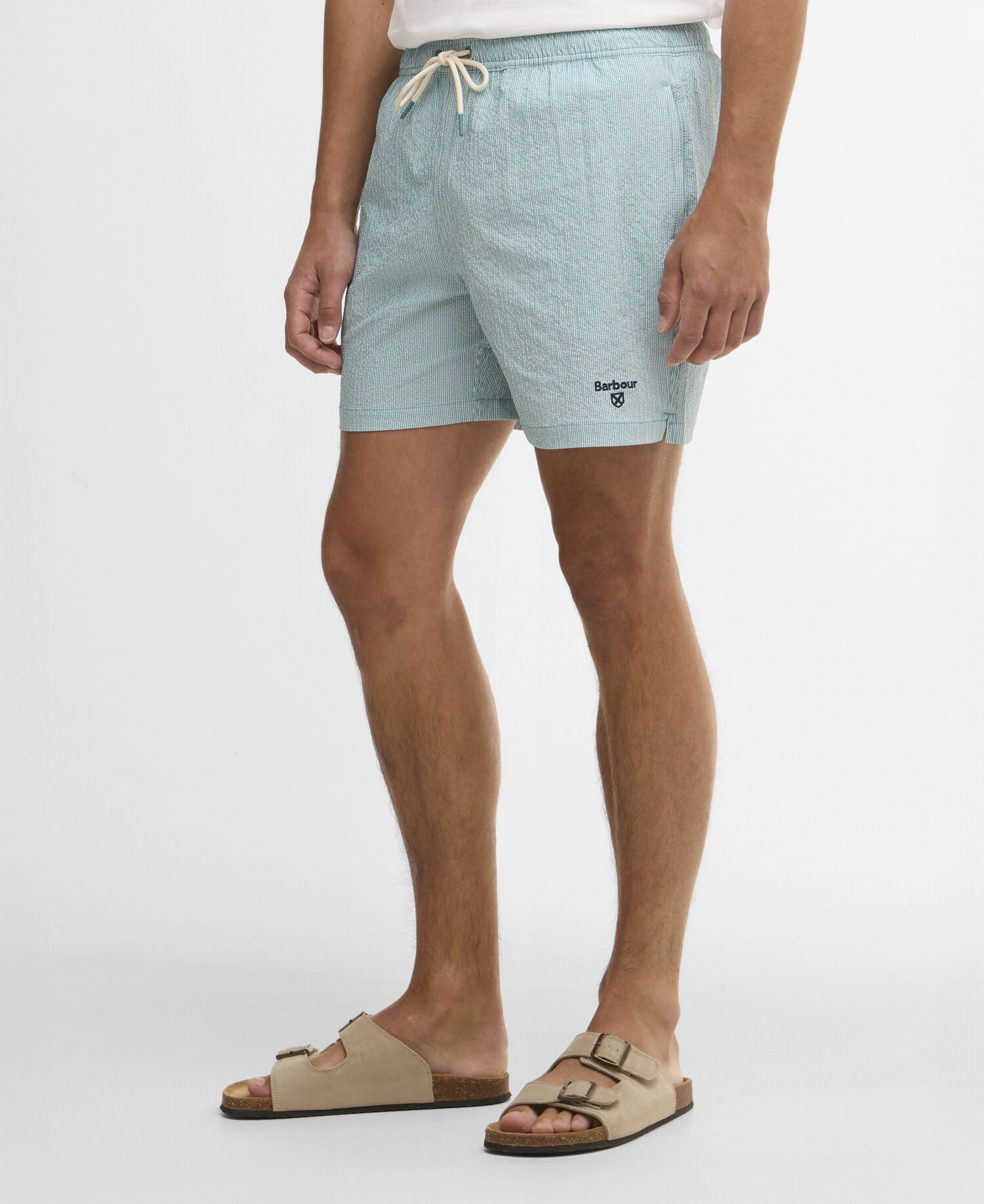 Badeshorts Somerset Pinstripe Light Teal