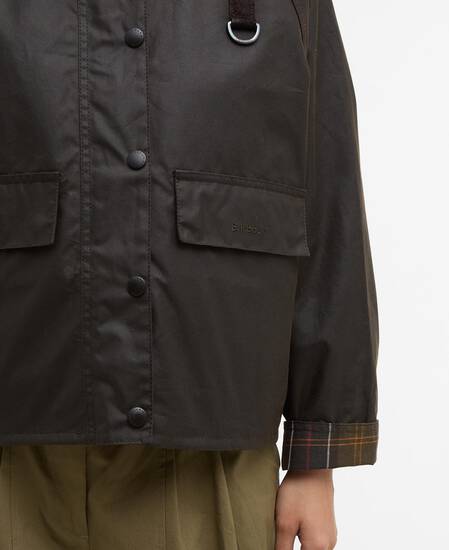 Women's Spey Waxed Jacket Olive-Classic