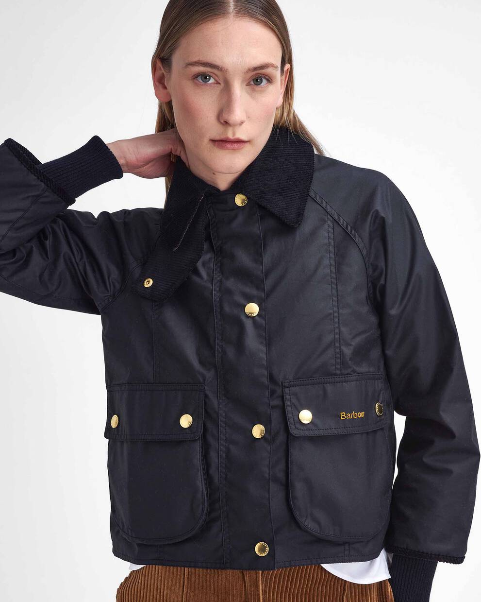 Cropped Beadnell Waxed Jacket