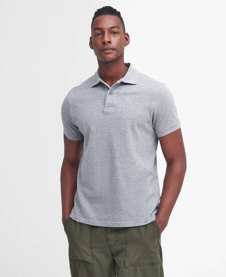 Sports Short-Sleeved Polo Shirt Grey Marl Sports Short-Sleeved Polo Shirt Grey Marl