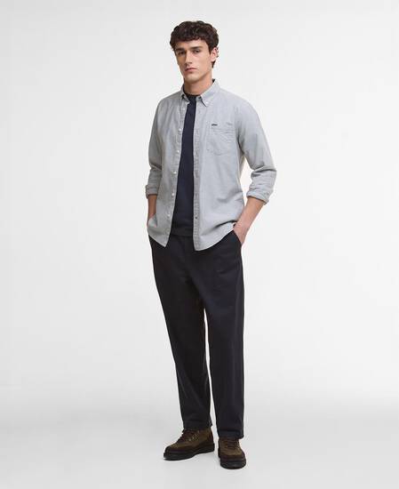 Marsden Tailored Long-Sleeved Shirt Bluestone