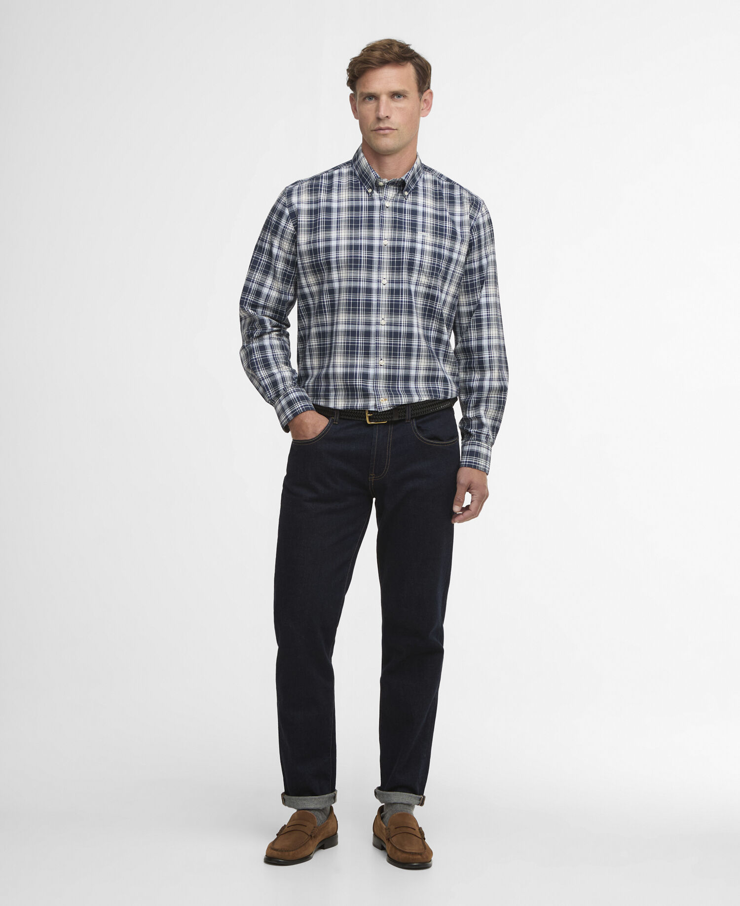 Hemd Witton Checked Regular Navy