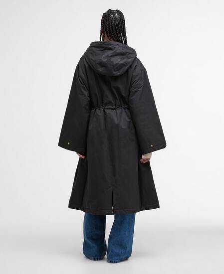 Dena Showerproof Jacket Black/Classic Tartan