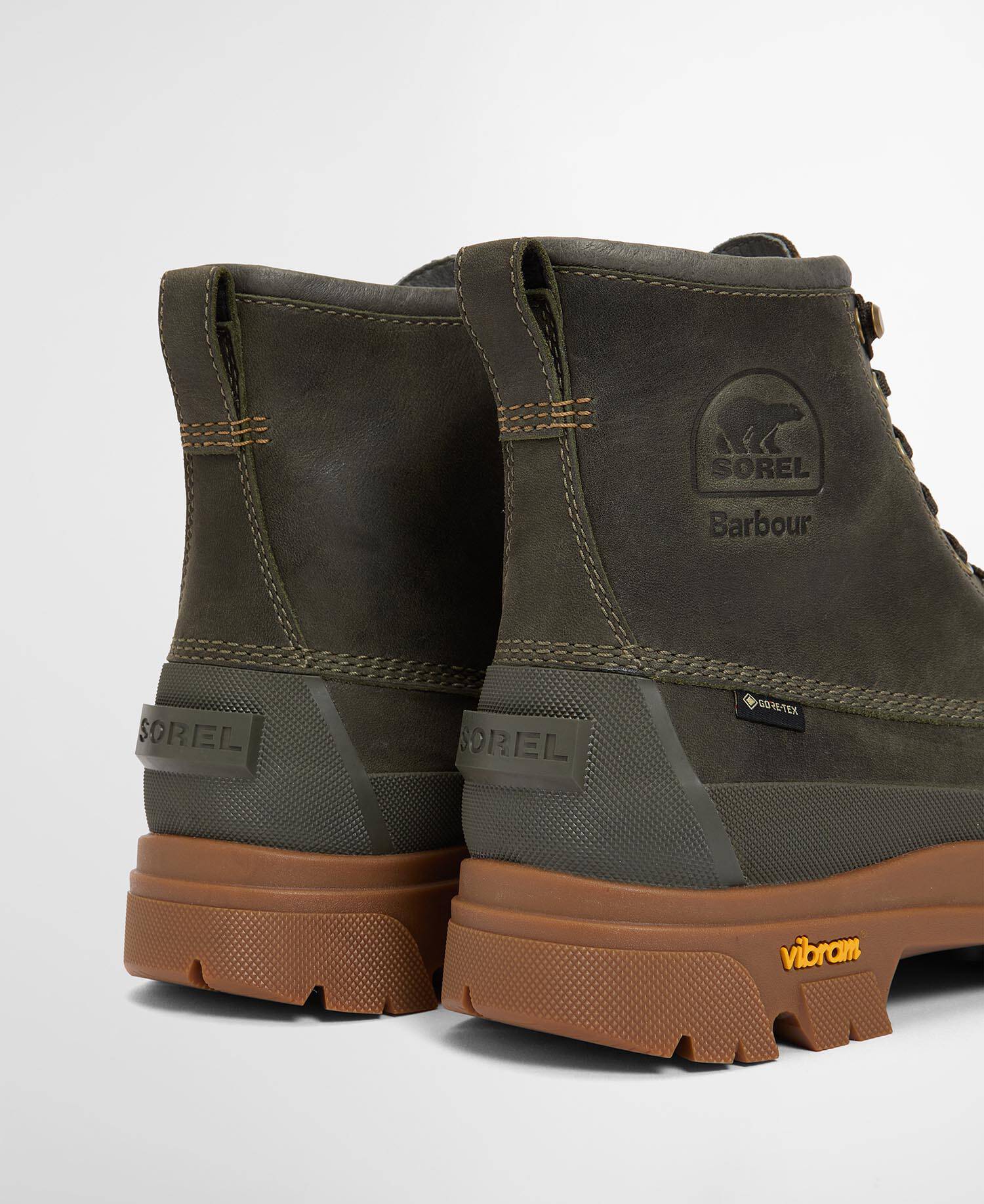 Barbour x SOREL Boots Daystorm Horizon GTX Waterproof Olive image number 3