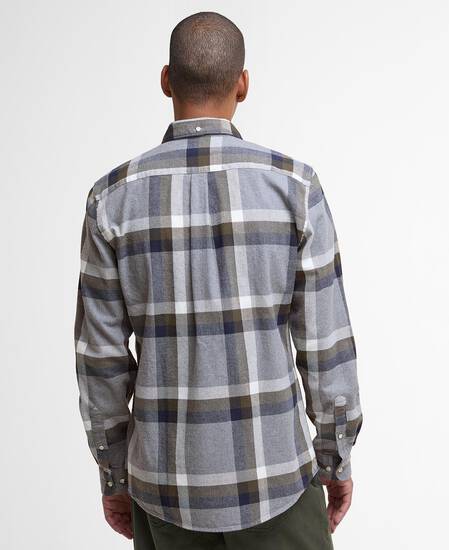 Folley Tailored Long-Sleeved Shirt Light Grey Marl Folley Tailored Long-Sleeved Shirt Light Grey Marl