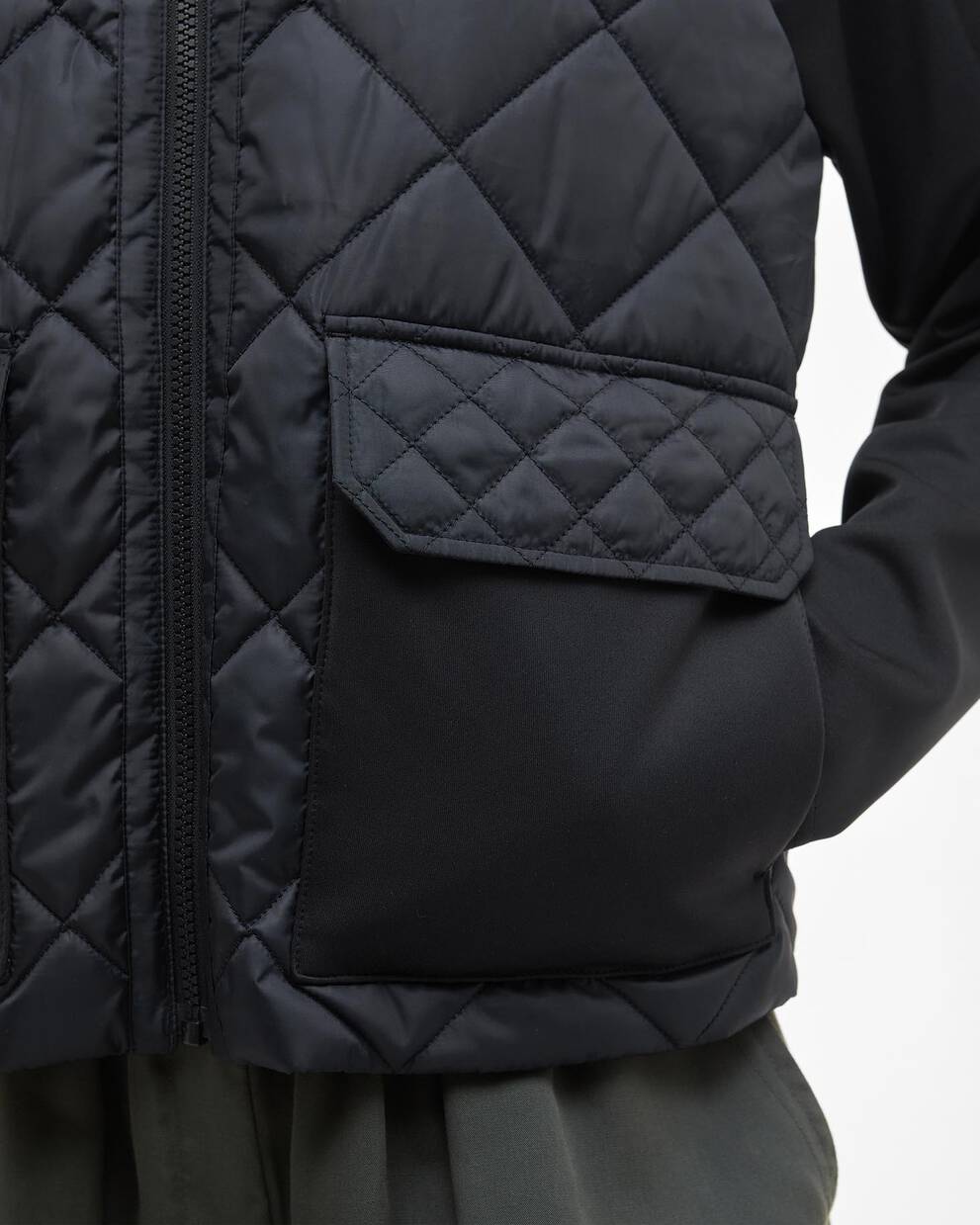 Ebony Quilted Sweatshirt