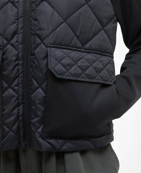 Ebony Quilted Sweatshirt Black