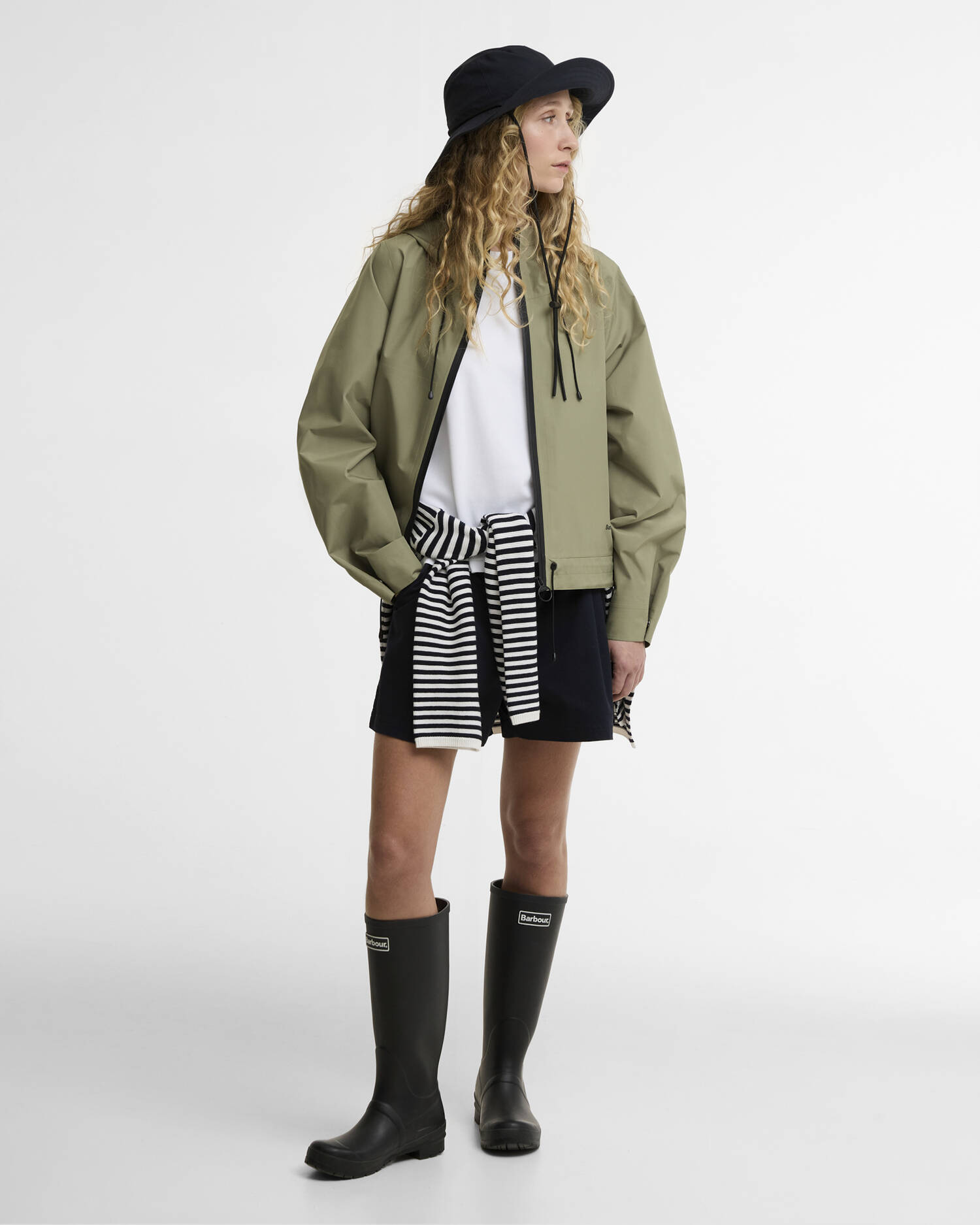 Thorpe Waterproof Jacket Bleached Olive/Fondant image number 1