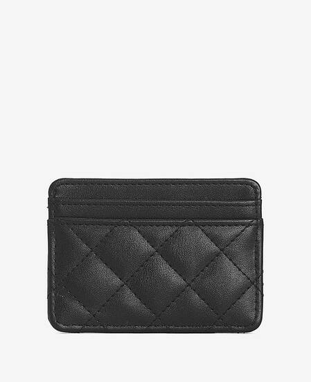 Quilted Card Holder Classic Black Quilted Card Holder Classic Black