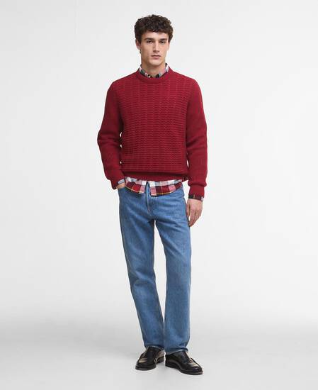 Cleveland Crew Neck Jumper Biking Red Cleveland Crew Neck Jumper Biking Red