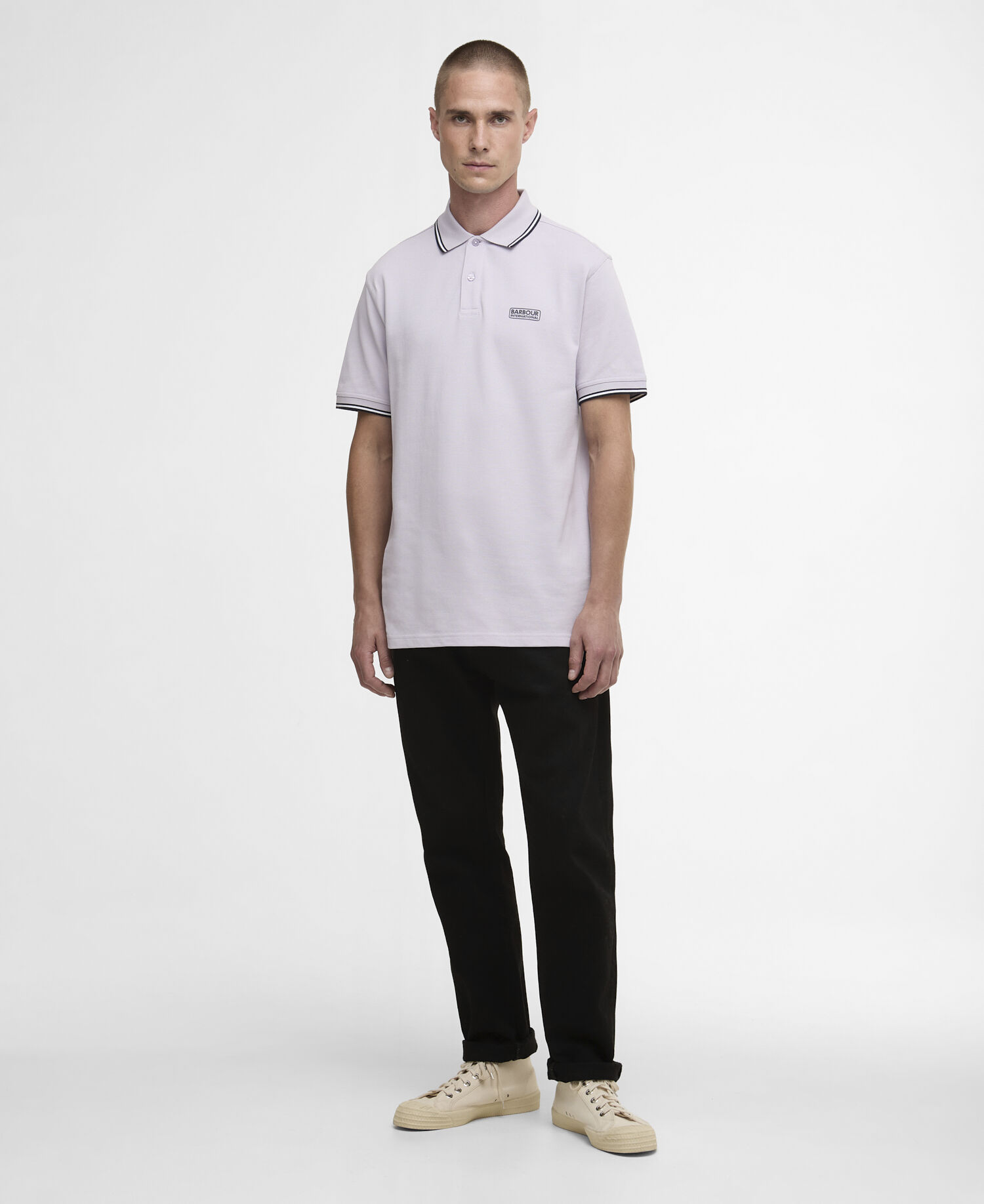 Evan Short-Sleeved Polo Shirt Thistle