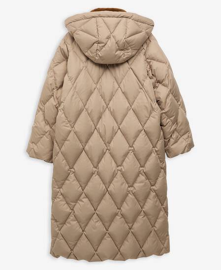 Longline Yasmin Down Puffer Jacket Light Trench