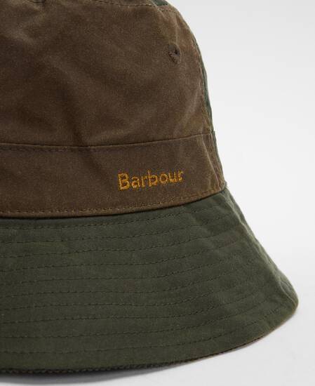 Brackley Waxed Bucket Hat Fern/Beech