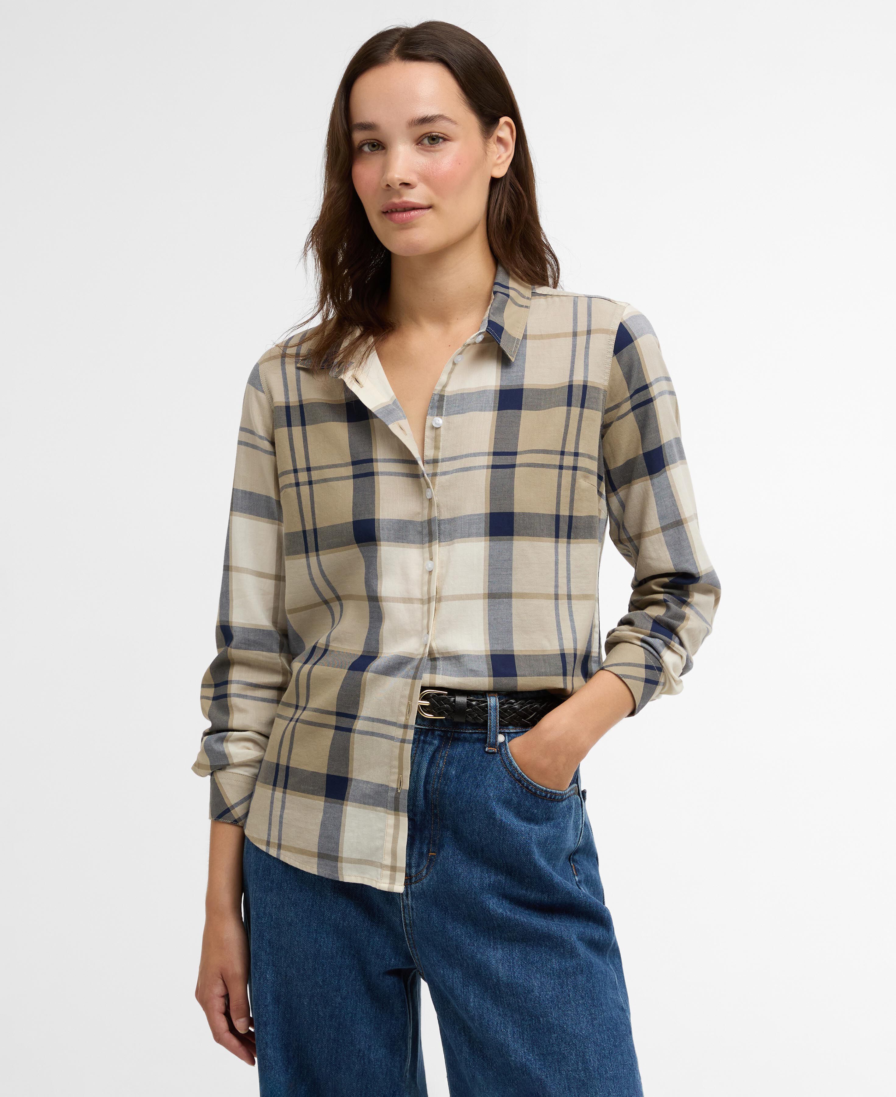 Bluse Bredon Dress Navy Tartan