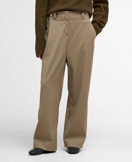 Lorrie Oversized Trousers Military Brown