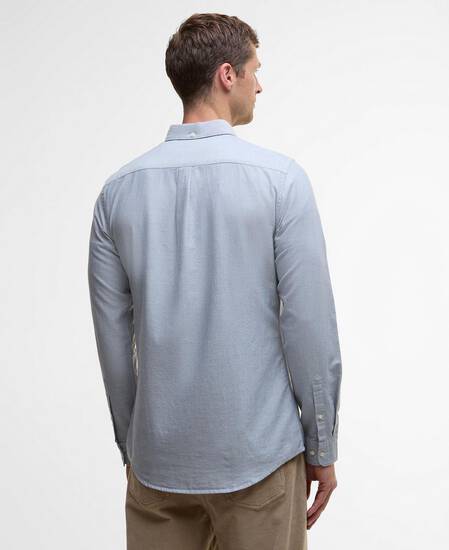 Oxford Tailored Long-Sleeved Shirt Bluestone